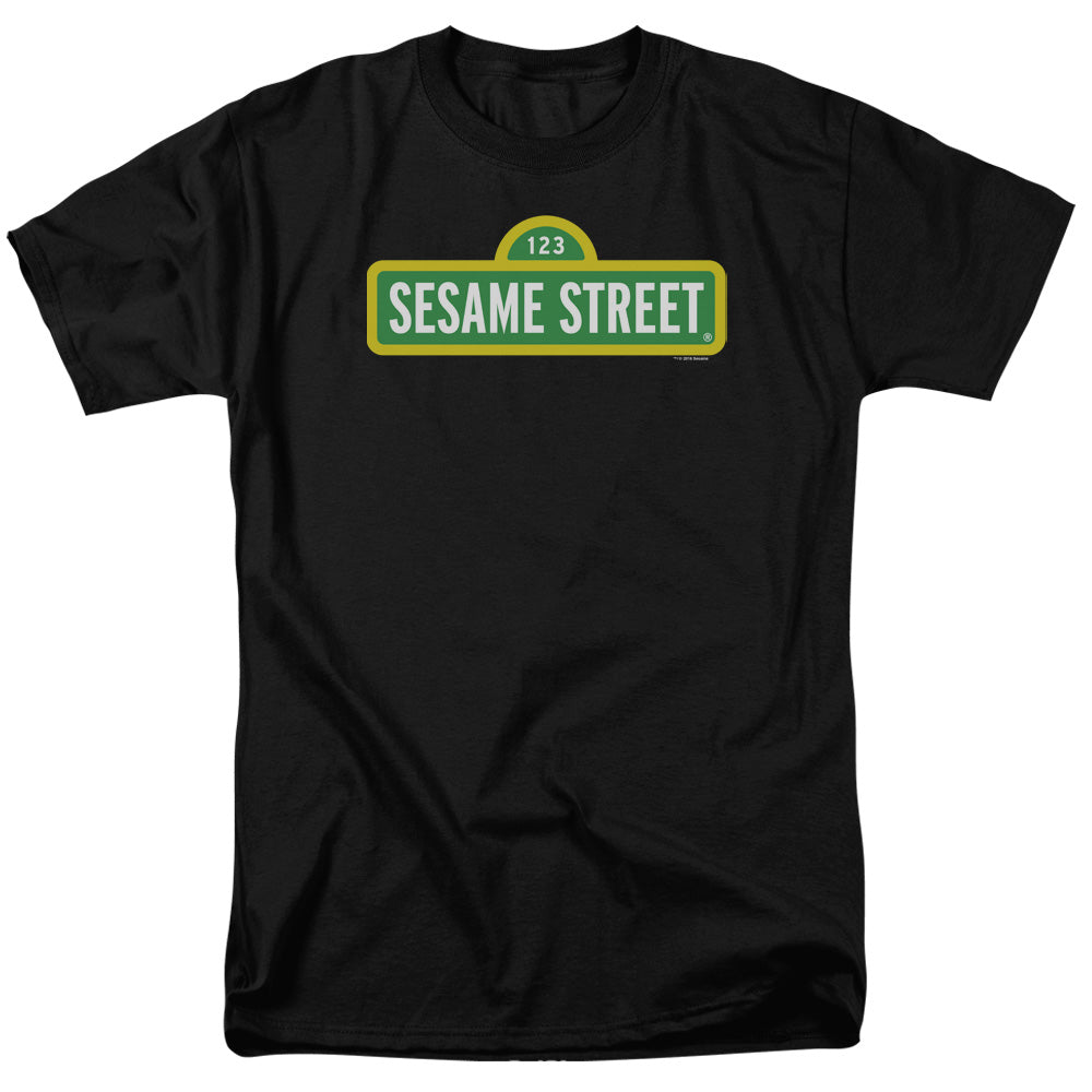 Sesame Street - Logo - Adult Unisex Short Sleeve T-Shirt - Black