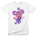 Sesame Street Furry Friends Forever! Abby Cadabby Adult Unisex T-Shirt White