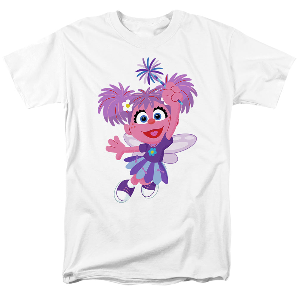 Sesame Street Furry Friends Forever! Abby Cadabby Adult Unisex T-Shirt White