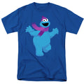Sesame Street Furry Friends Forever! Cookie Monster Adult Unisex T-Shirt Blue