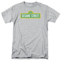 Sesame Street - Logo - Adult Unisex Short Sleeve T-Shirt - Gray