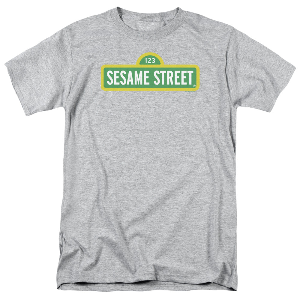 Sesame Street - Logo - Adult Unisex Short Sleeve T-Shirt - Gray