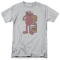 Sesame Street - Vintage Elmo - Adult Unisex Short Sleeve T-Shirt - Gray