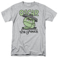 Sesame Street - Canned Grouch - Adult Unisex Short Sleeve T-Shirt - Gray
