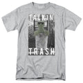 Sesame Street - Talkin Trash - Adult Unisex Short Sleeve T-Shirt - Gray