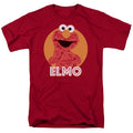 Sesame Street - Elmo Scribble - Adult Unisex Short Sleeve T-Shirt - Red
