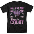 Sesame Street - The Count Ah! Ah! Ah! - Adult Unisex T-Shirt - Black