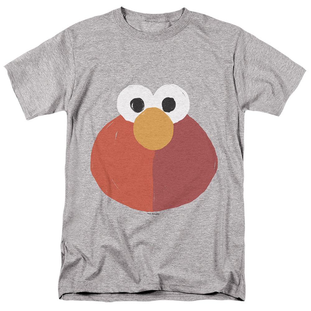 Sesame Street - The Elmo Smile - Adult Unisex Short Sleeve T-Shirt - Gray