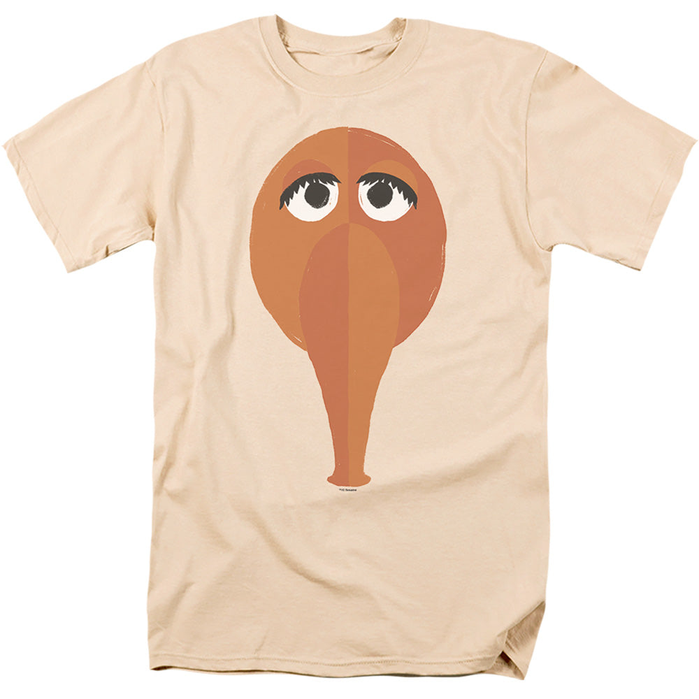 Sesame Street - The Snuffy Smirk - Adult Unisex Short Sleeve T-Shirt - Gray
