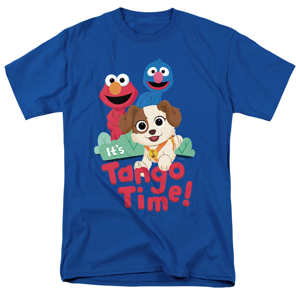 Sesame Street - Tango Time - Adult Unisex Short Sleeve T-Shirt - Blue