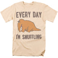 Sesame Street - The Snuffle Shuffle - Adult Unisex Short Sleeve T-Shirt - Gray