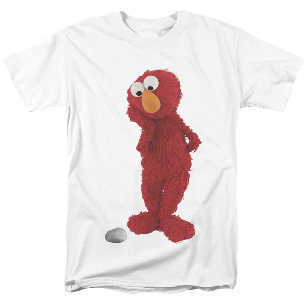 Sesame Street - Existential Elmo - Adult Unisex Short Sleeve T-Shirt - White