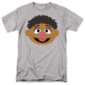 Sesame Street - Tamir Face - Adult Unisex Short Sleeve T-Shirt - Gray