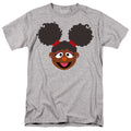 Sesame Street - Gabrielle Face - Adult Unisex Short Sleeve T-Shirt - Gray