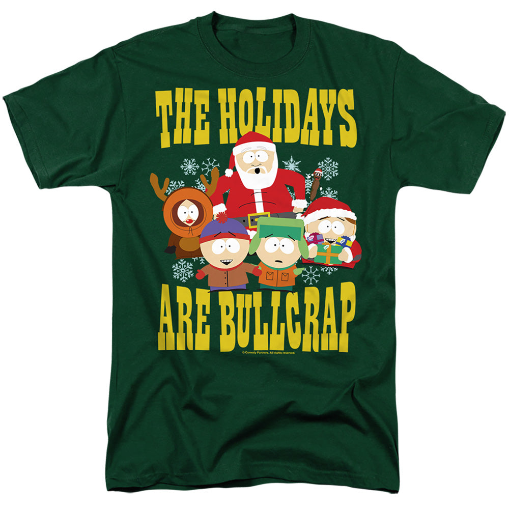 South Park Christmas The Holidays Are Bullcrap Adult Unisex T-Shirt Green