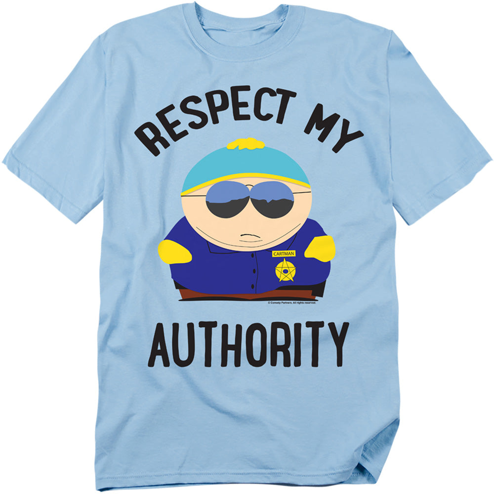 South Park - Respect - Adult Unisex Short Sleeve T-Shirt - Blue