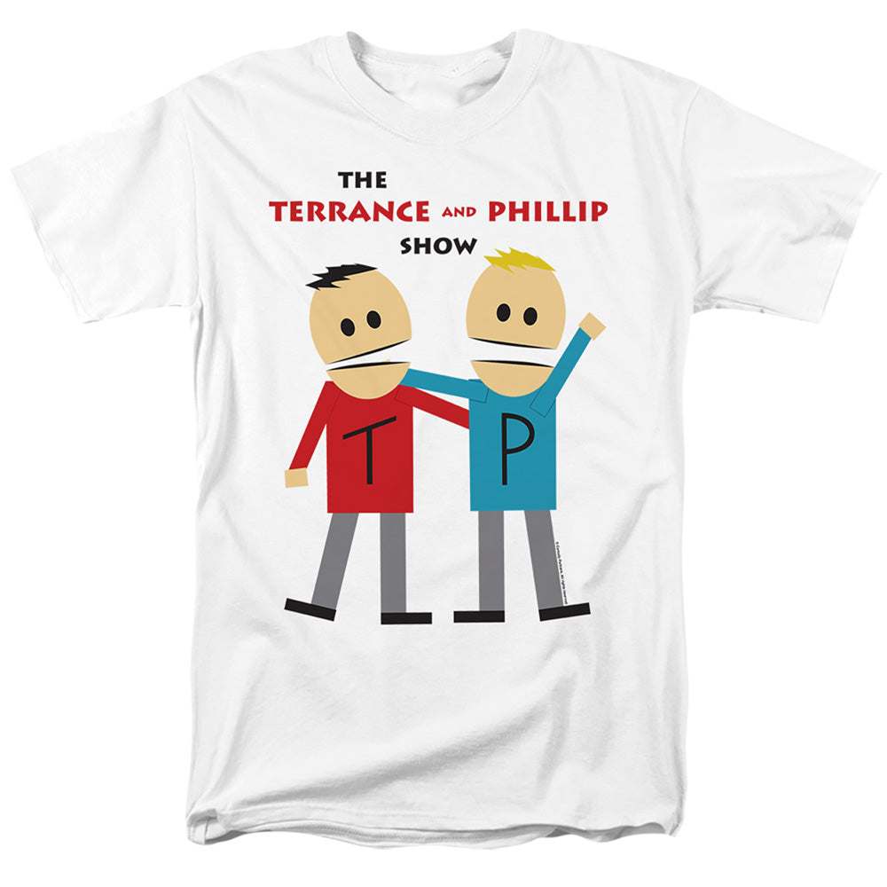 South Park - Terrance And Phillip - Adult Unisex Short Sleeve T-Shirt - White