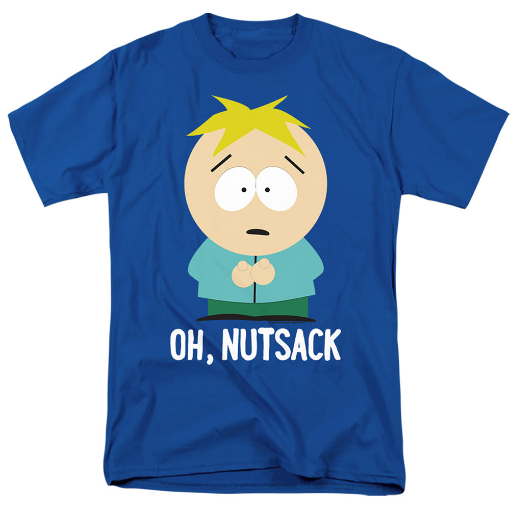 South Park - Oh Nutsack - Adult Unisex Short Sleeve T-Shirt - Blue