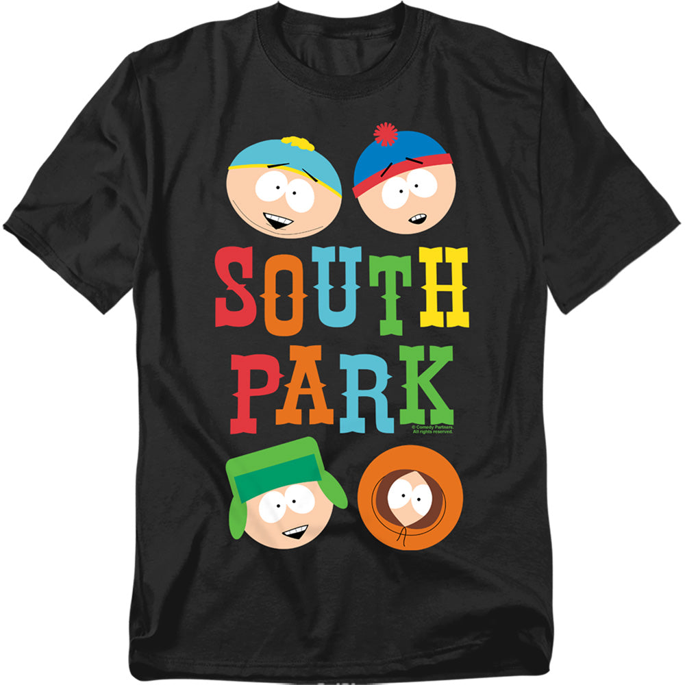 South Park - Best Buds - Adult Unisex Short Sleeve T-Shirt - Black