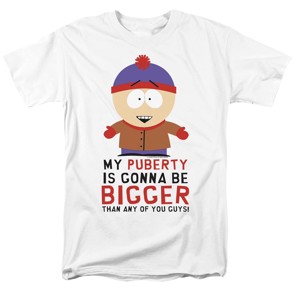 South Park - Puberty - Adult Unisex Short Sleeve T-Shirt - White