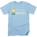 South Park - Killed By Boobs - Adult Unisex Short Sleeve T-Shirt - Blue