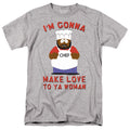 South Park - Make Love - Adult Unisex Short Sleeve T-Shirt - Gray