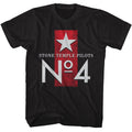 Stone Temple Pilots - No 4 - American Classics - Solid Black Adult Short Sleeve T-Shirt