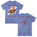 Stone Temple Pilots - Tour 1994 - 2-Sided Print Adult Short Sleeve Heather T-Shirt - Light Blue Heather