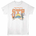 Stone Temple Pilots - Desert Scene - Front Print Adult Short Sleeve Solid T-Shirt - White