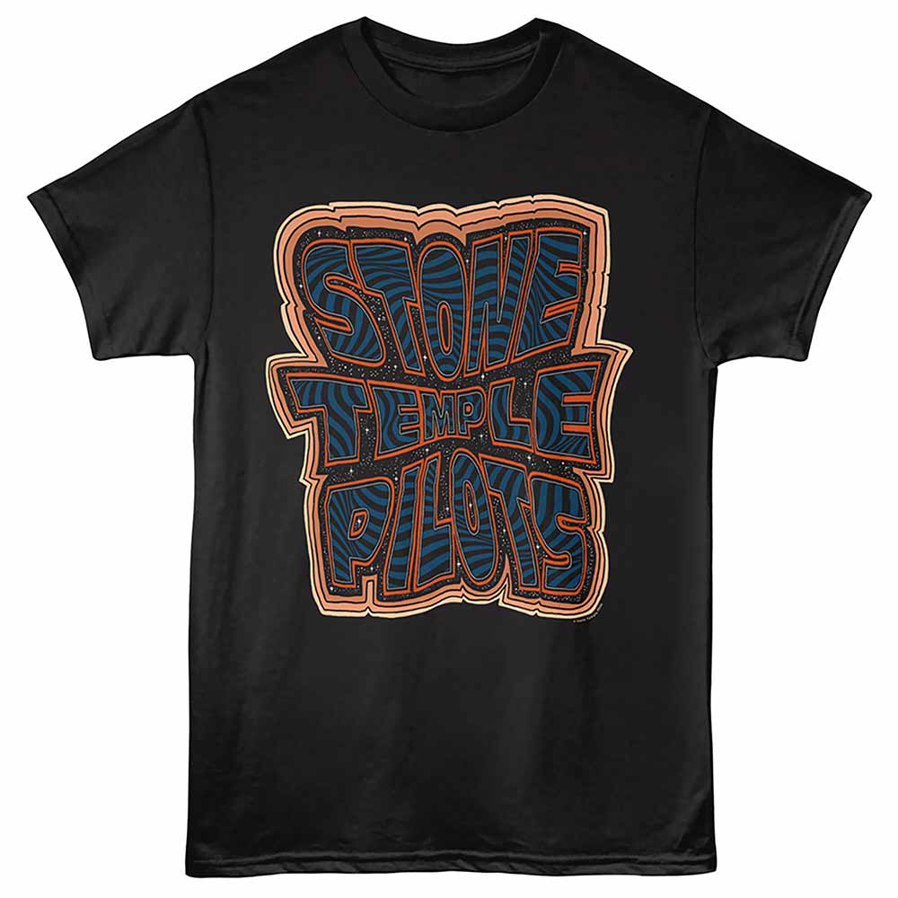 Stone Temple Pilots - Cosmic Logo - Adult Unisex Short Sleeve T-Shirt - Black
