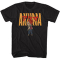 Street Fighter - Akuma Warped Text - American Classics - Solid Black Adult Short Sleeve T-Shirt
