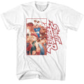 Street Fighter - Multi Character Rectangle - American Classics - Solid White Adult Short Sleeve T-Shirt