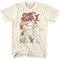 Street Fighter - 2 Comic - American Classics - Solid Off-White Adult Short Sleeve T-Shirt