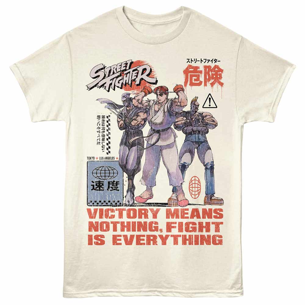 Street Fighter - Victory Means Nothing - Unisex Short Sleeve T-Shirt - Natural