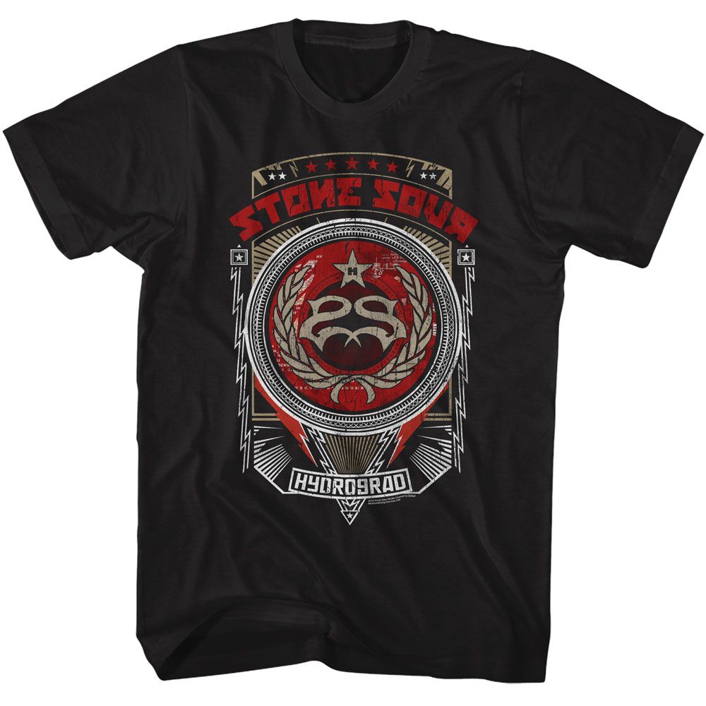 Stone Sour - Hydrograd - American Classics - Solid Black Adult Short Sleeve T-Shirt