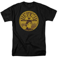 Sun Records - Elvis Full Sun Label - Adult Unisex Short Sleeve T-Shirt - Black
