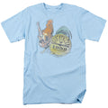 Sun Records - Rockin Rooster - Adult Unisex Short Sleeve T-Shirt - Blue