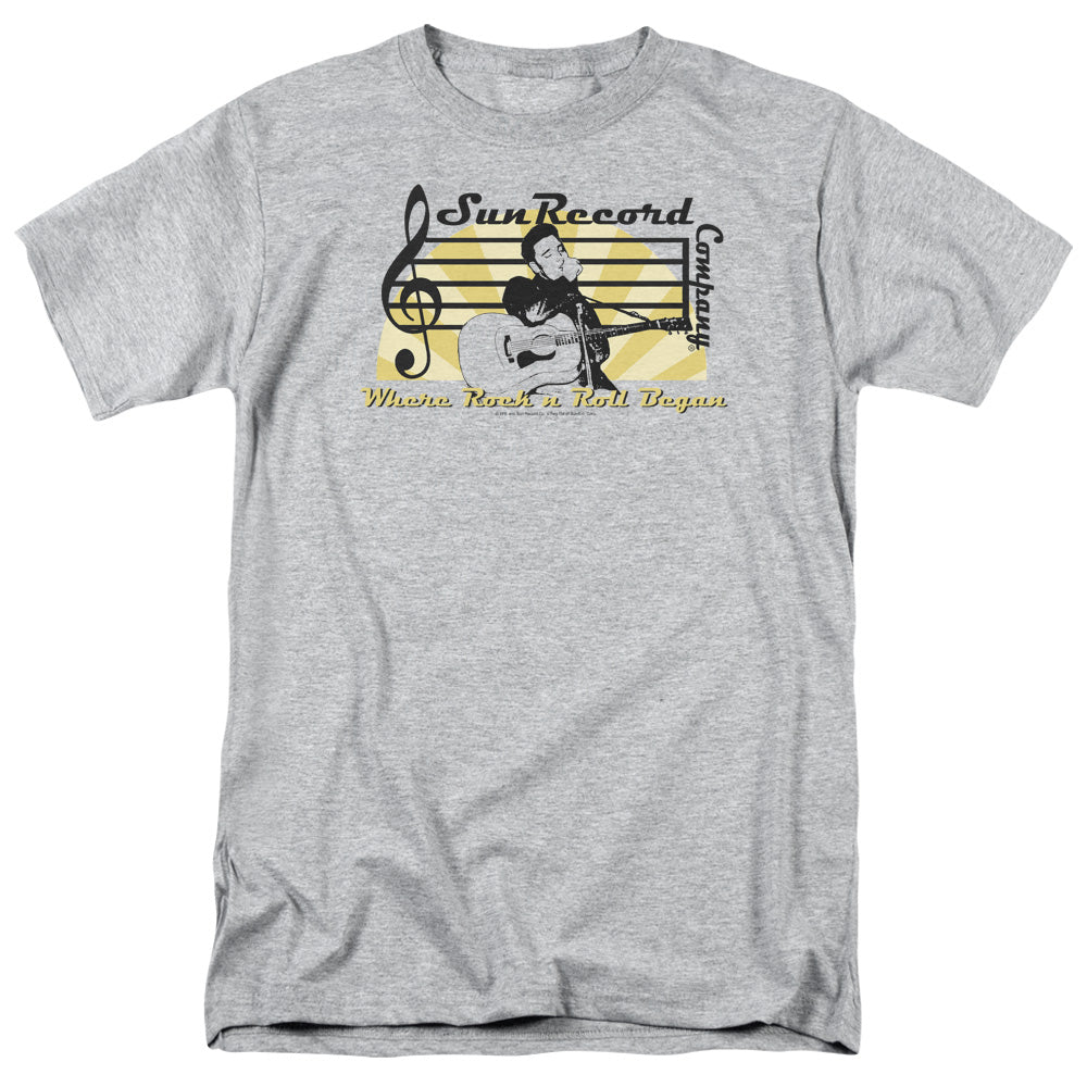 Sun Records - Company - Adult Unisex Short Sleeve T-Shirt - Gray