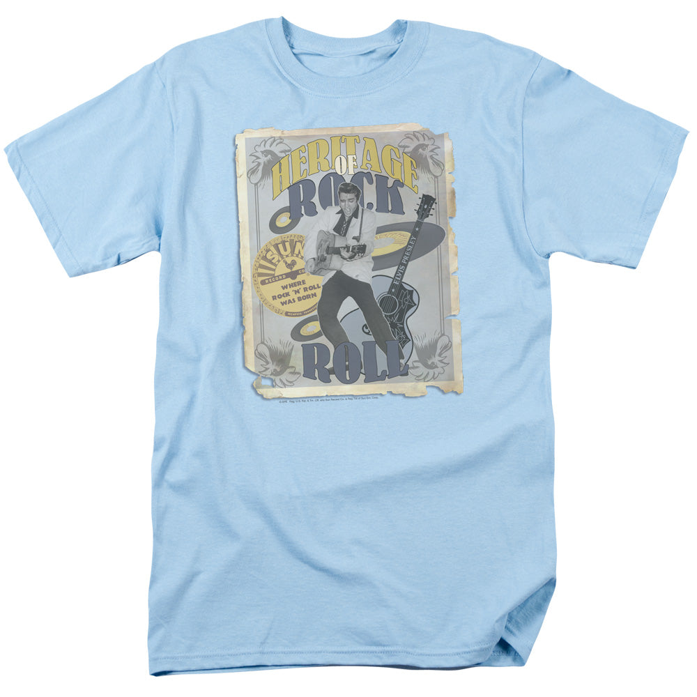 Sun Records - Heritage Of Rock Poster - Adult Unisex Short Sleeve T-Shirt - Blue