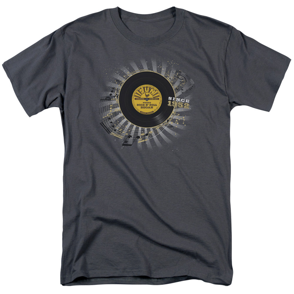 Sun Records - Established - Adult Unisex Short Sleeve T-Shirt - Gray