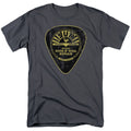 Sun Records - Guitar Pick - Adult Unisex Short Sleeve T-Shirt - Gray