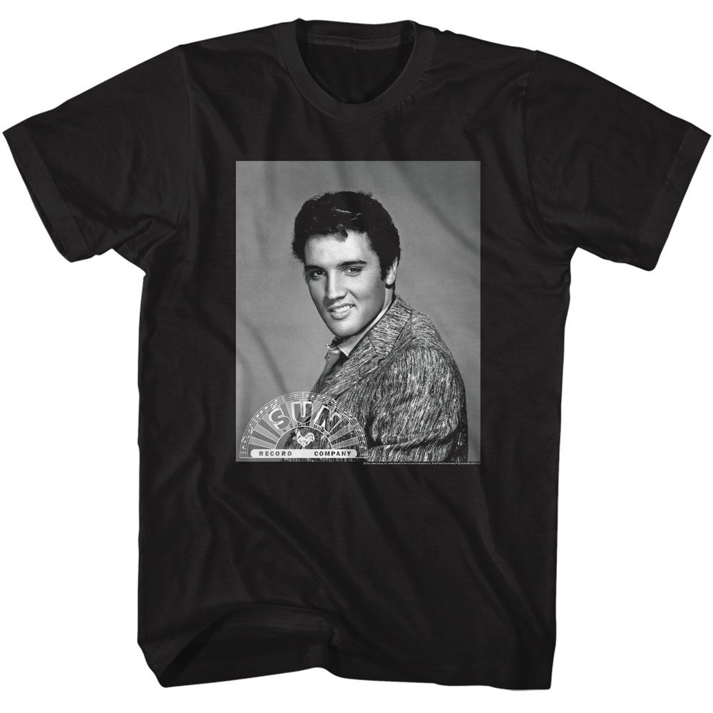 Elvis Presley - Sun Records - Portrait - Adult Short Sleeve T-Shirt