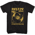 Sun Records - Sunrise Records Record Player - American Classics - Solid Black Adult Short Sleeve T-Shirt