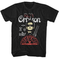 Sun Records - Roy Orbison Guitar Shades - American Classics - Black Adult Short Sleeve T-Shirt
