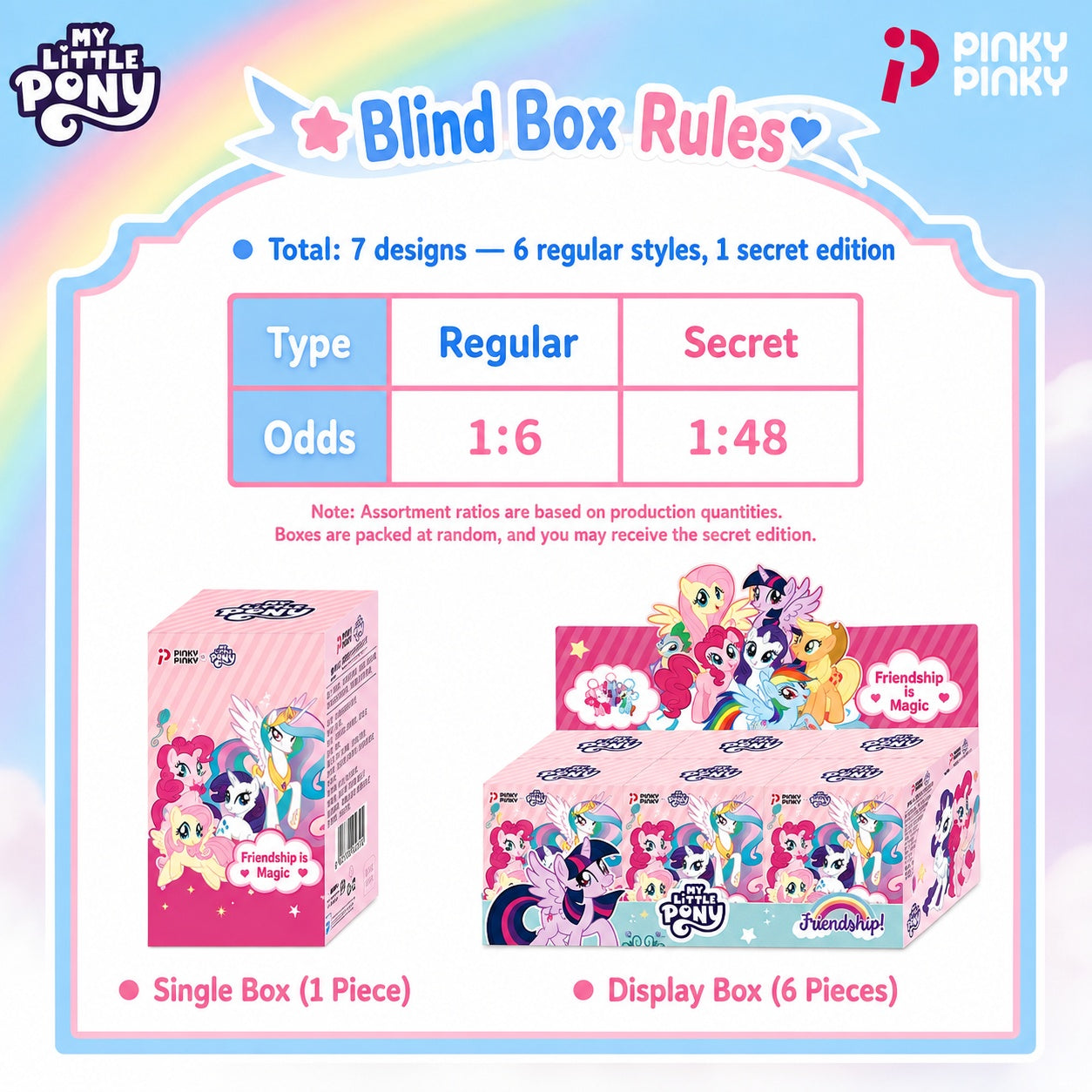 Pinky Pinky - My Little Pony - 3D Figure Keychain Blind Box