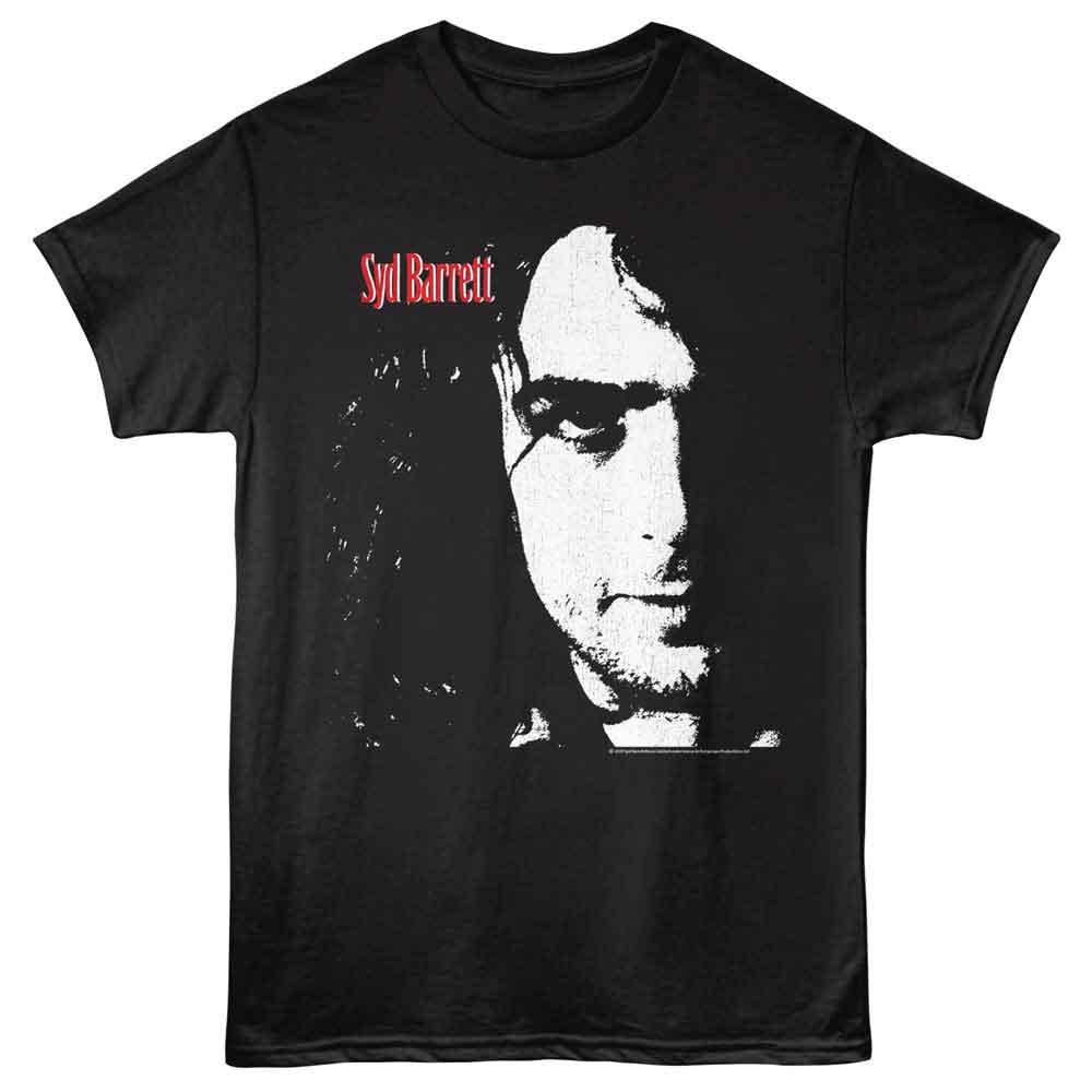 Syd Barrett - Staring - American Classics - Black Solid Adult Short Sleeve T-Shirt