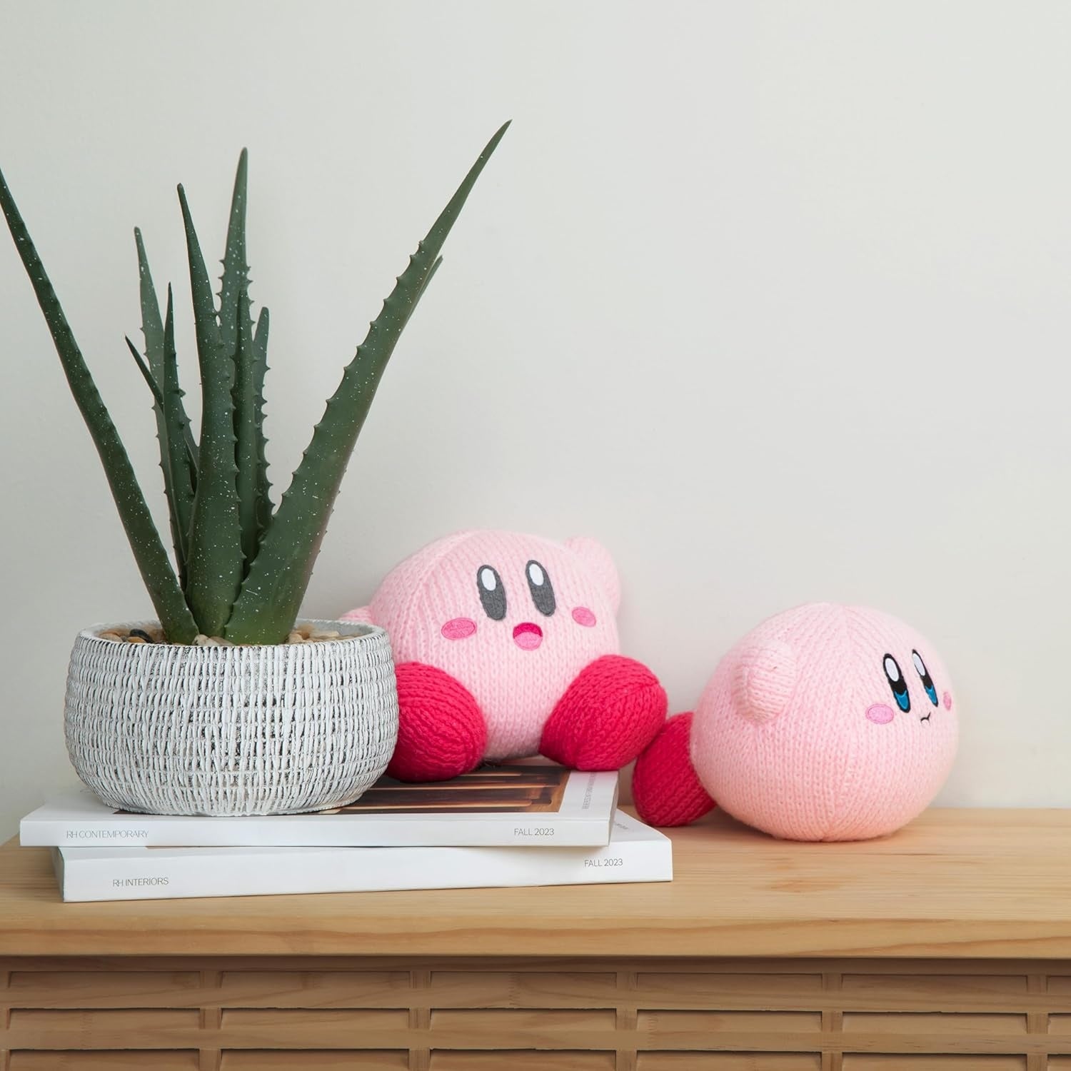 Nuiguru Knit Kirby - Waving Kirby - Plush Toy - 6 Inch
