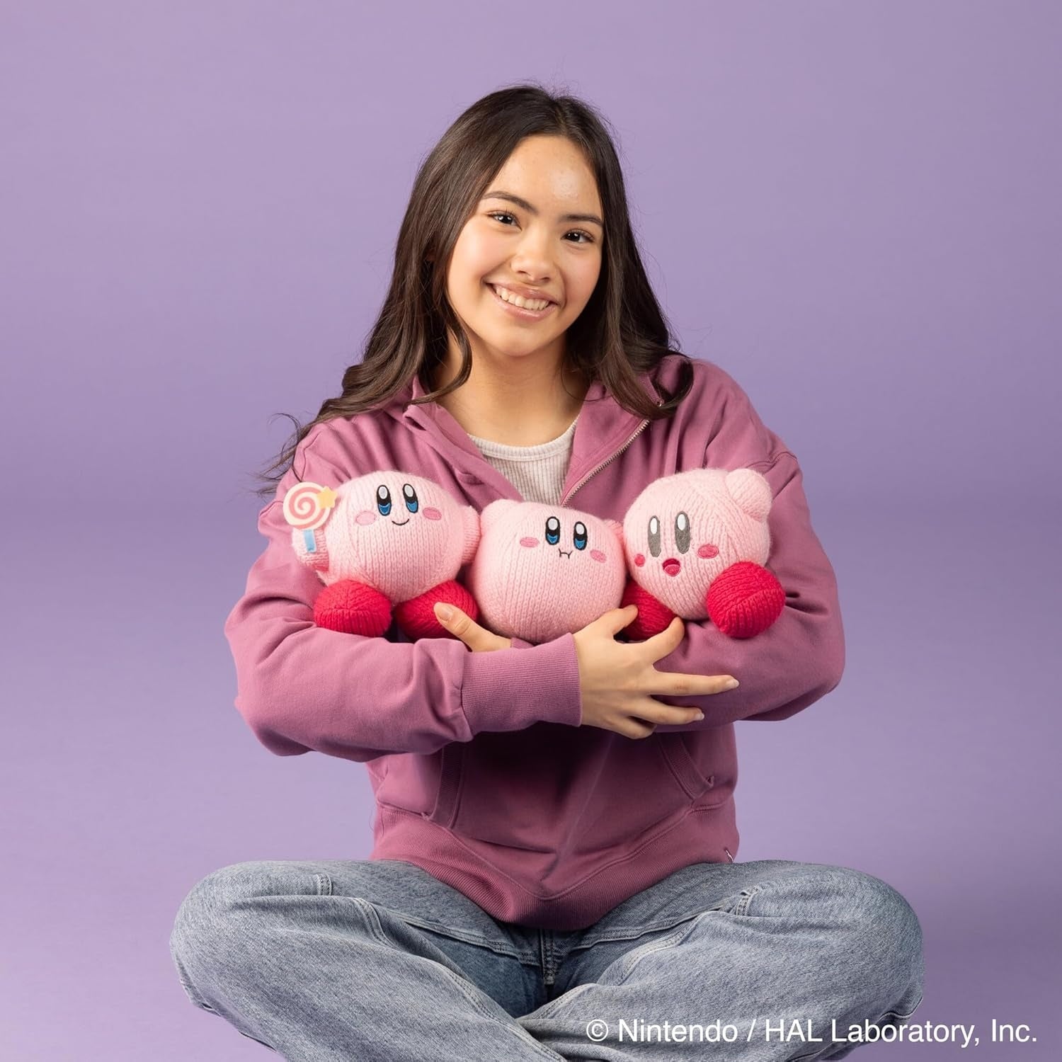 Nuiguru Knit Kirby - Kirby With Invincible Candy - Plush Toy - 6 Inch