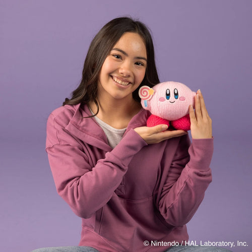 Nuiguru Knit Kirby - Kirby With Invincible Candy - Plush Toy - 6 Inch