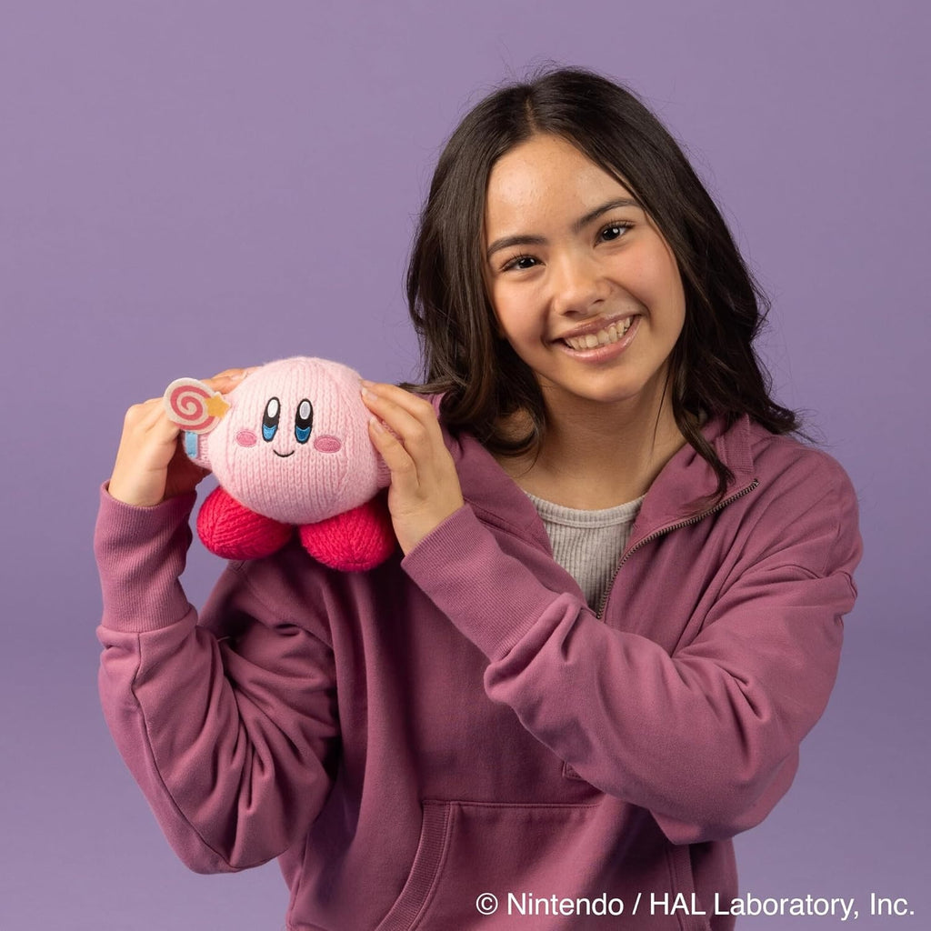 Nuiguru Knit Kirby - Kirby With Invincible Candy - Plush Toy - 6 Inch